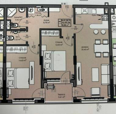 For sale - Apartment in Madika,  Burgas