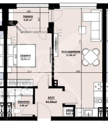 Satış - Apartman olarak Horizont,  Burgas