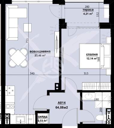 Satış - Apartman olarak Horizont,  Burgas