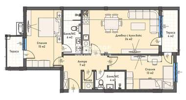 Vânzare - Apartament în Kărșiaka,  Plovdiv