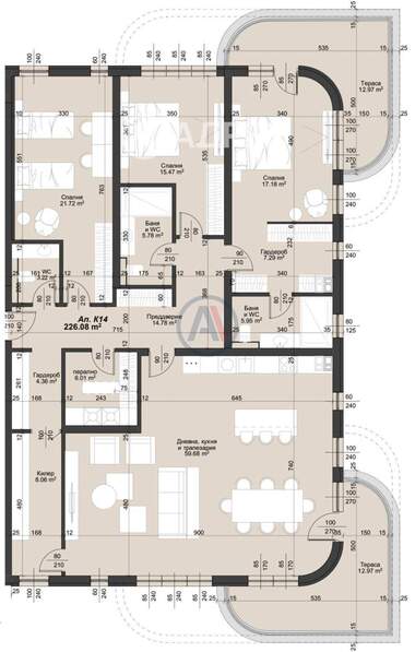 For sale - Apartment in Trakia,  Plovdiv