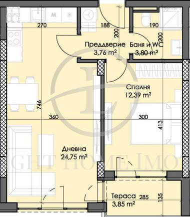 Satış - Apartman olarak Trakia,  Plovdiv