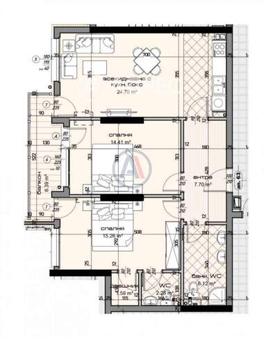 Verkauf - Wohnung in Mladost 1,  Warna