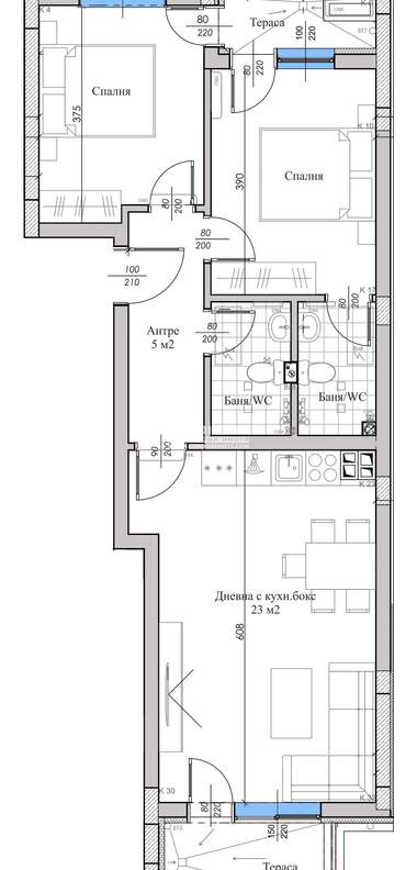 For sale - Apartment in Kiuchuk Parij,  Plovdiv