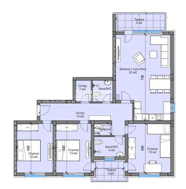Vânzare - Apartament în Belomorski,  Plovdiv