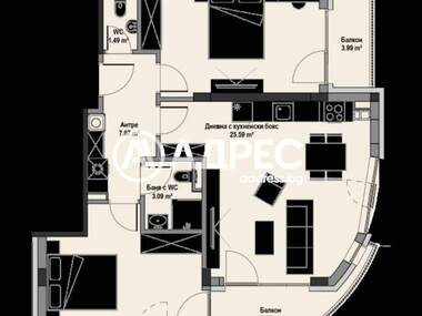 For sale - Apartment in Vitosha,  Sofia
