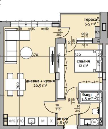 Satış - Apartman olarak Tri çuçura-centar,  Stara Zagora