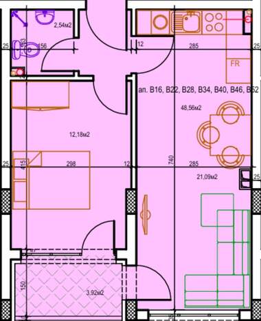 Продажа - Квартира в Била-1,  Стара Загора
