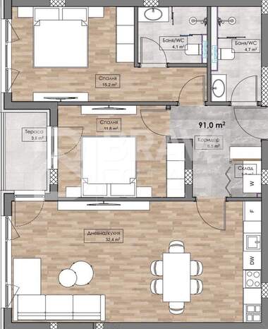 Verkauf - Wohnung in Karschiaka,  Plowdiw