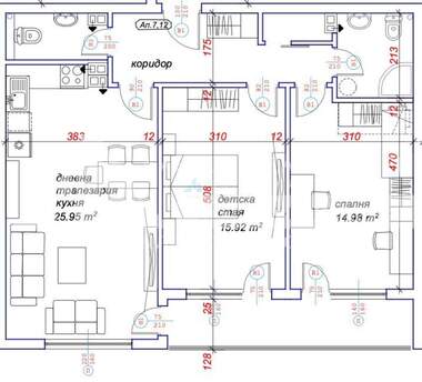 For sale - Apartment in Kiuchuk Parij,  Plovdiv
