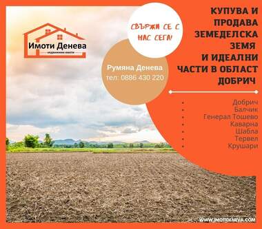 For sale - Agricultural land in Rosenovo,  Dobrich