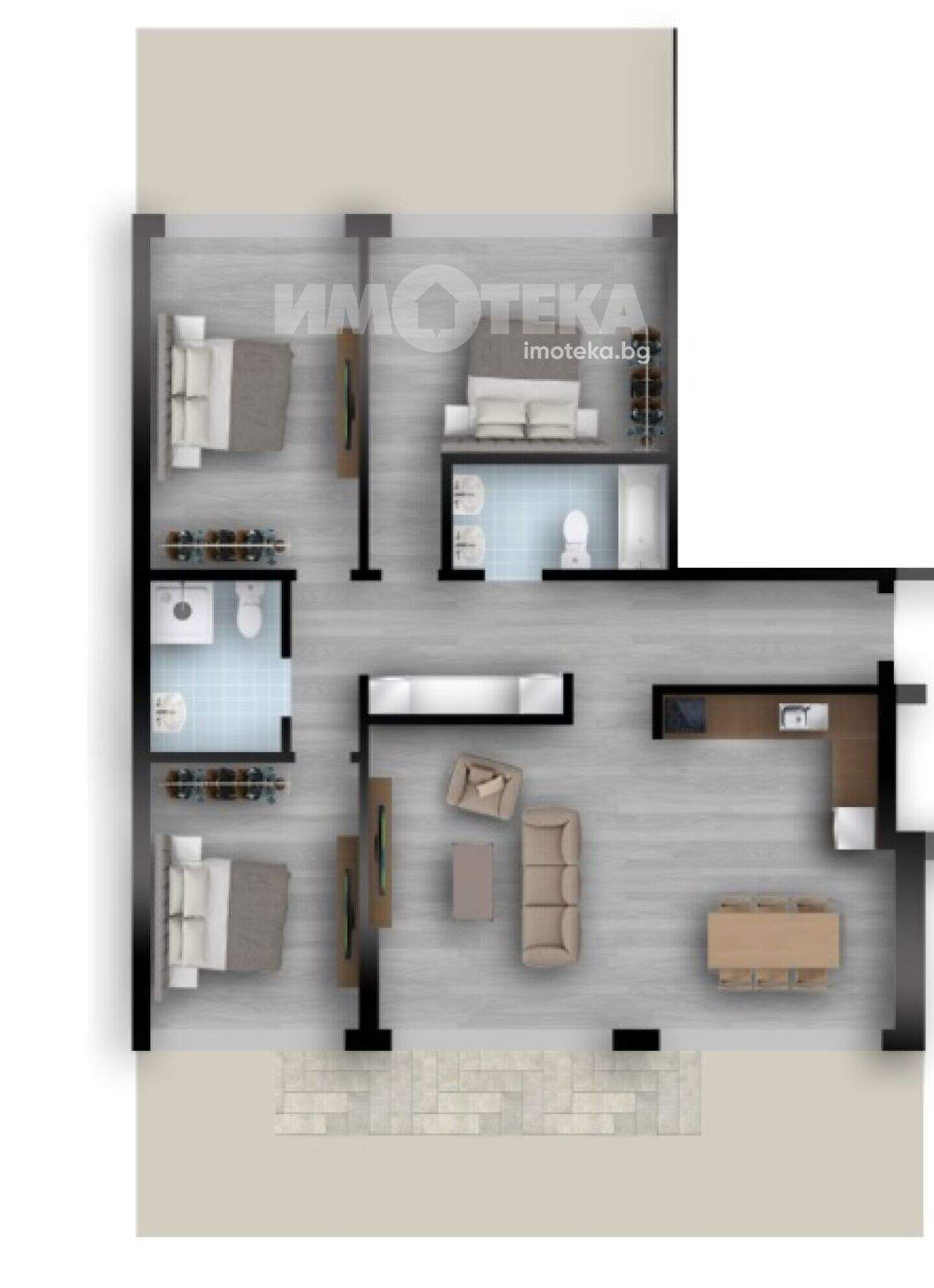 Dört odalı Apartman olarak Krastova vada, Sofia – fotoğraf 4