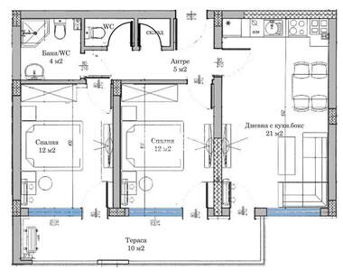 Vânzare - Apartament în Belomorski,  Plovdiv