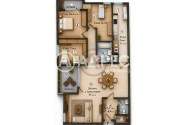Verkauf - Wohnung in Goze Deltschew,  Sovia