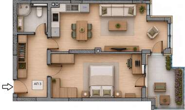 For sale - Apartment in Banishora,  Sofia