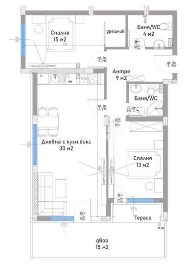 Vânzare - Apartament în Ostromila,  Plovdiv