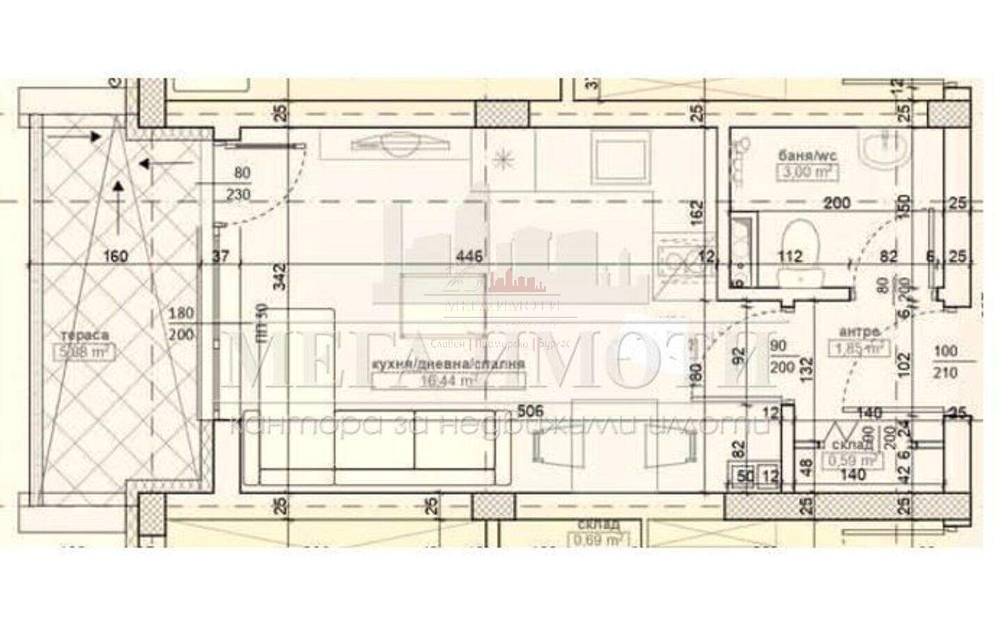Cu o cameră Apartament în Primorsko, Burgas – fotografia 2