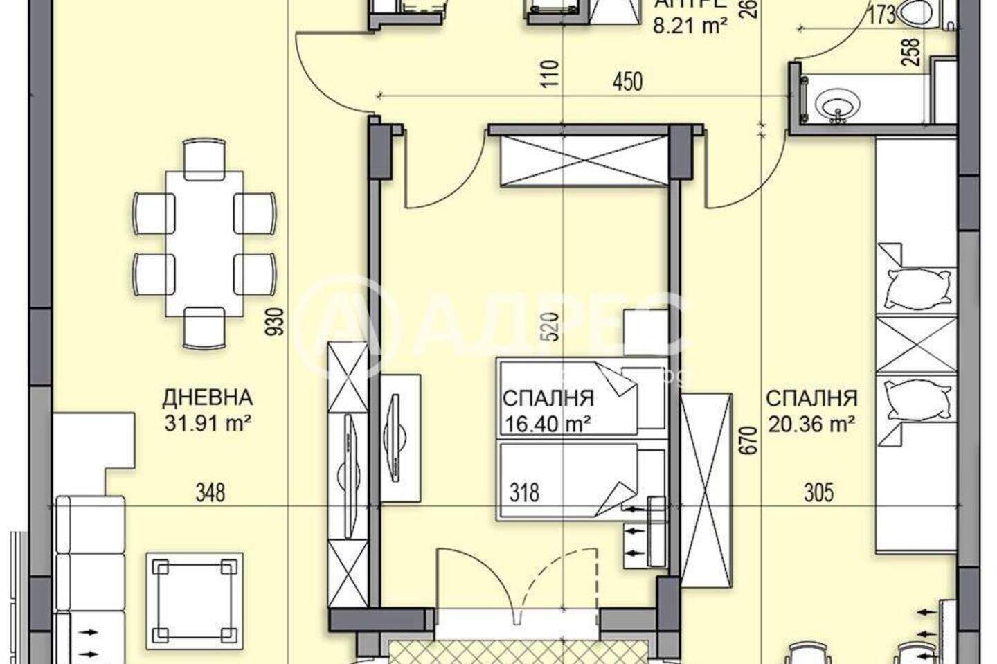 Üç odalı Apartman olarak Gagarin, Plovdiv – fotoğraf 4