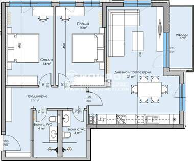 Vânzare - Apartament în Kărșiaka,  Plovdiv