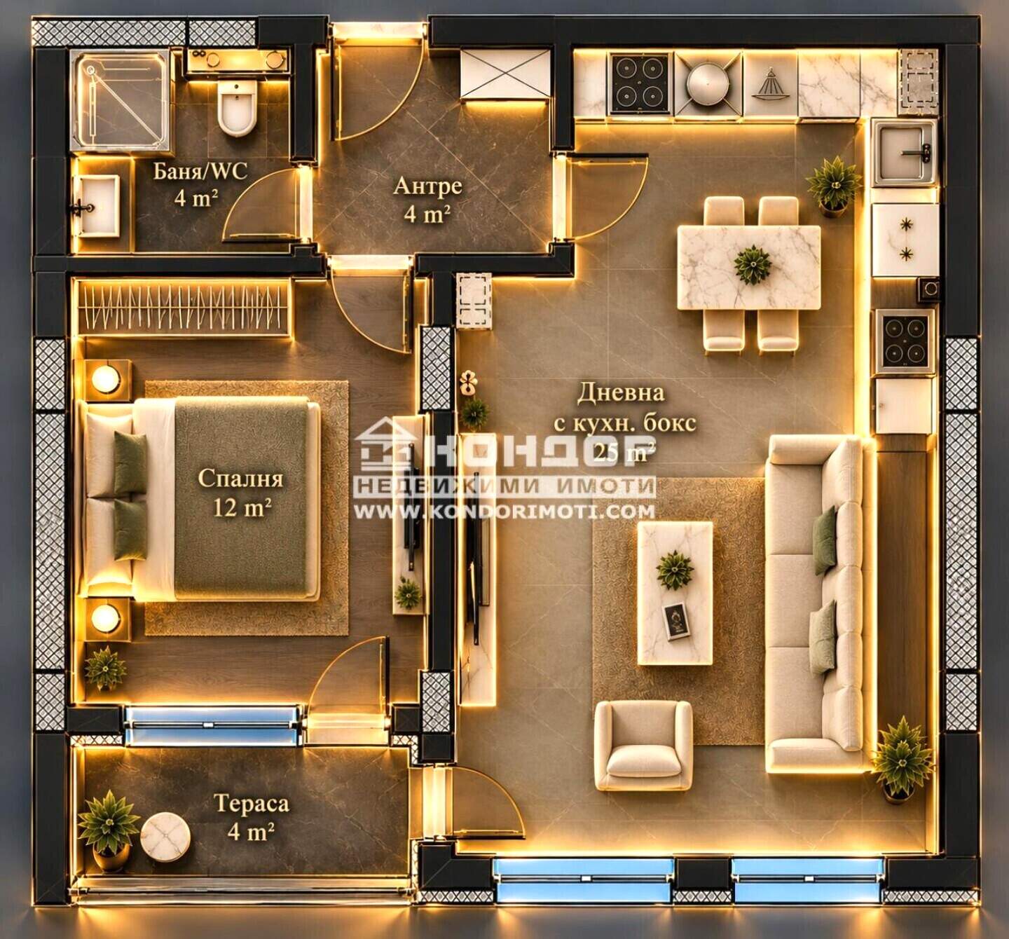 İki odalı Apartman olarak Hristo Smirnenski, Plovdiv – fotoğraf 6