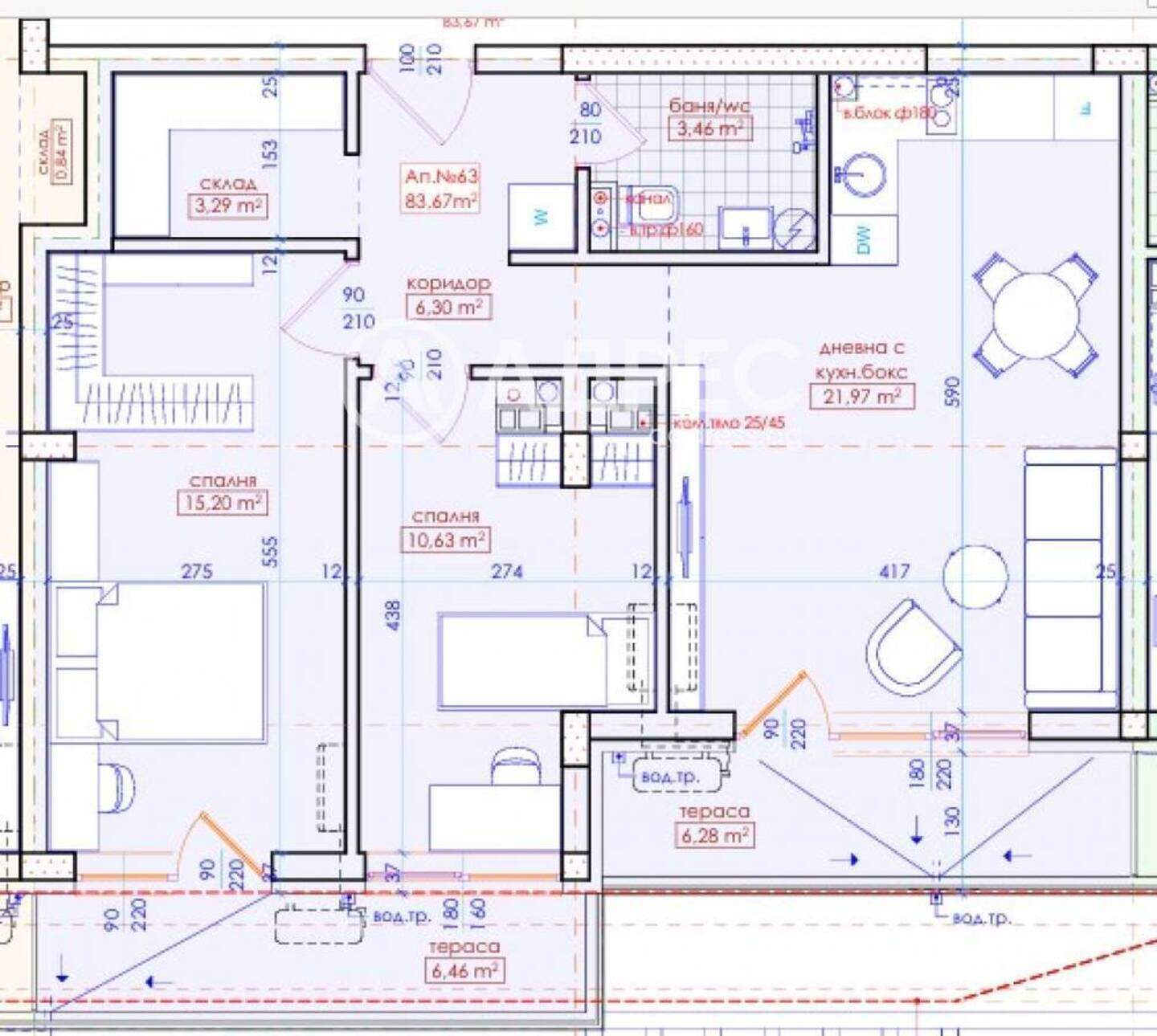 Dreizimmer Wohnung in Meden Rudnik, Burgas – Foto 4
