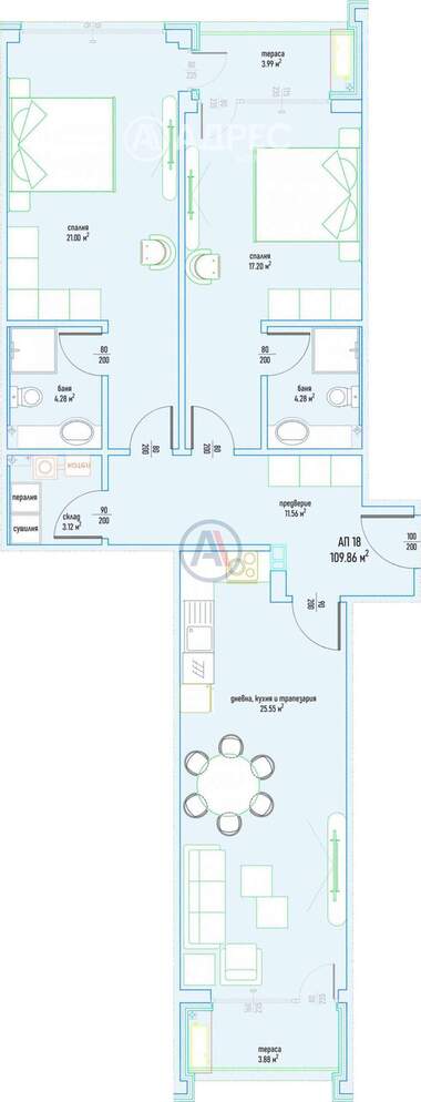 Vânzare - Apartament în Malinova Dolina,  Sofia