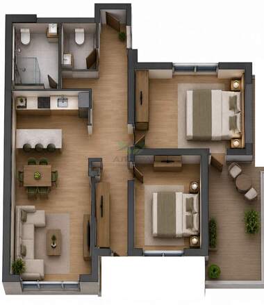 For sale - Apartment in Center,  Pazardjik
