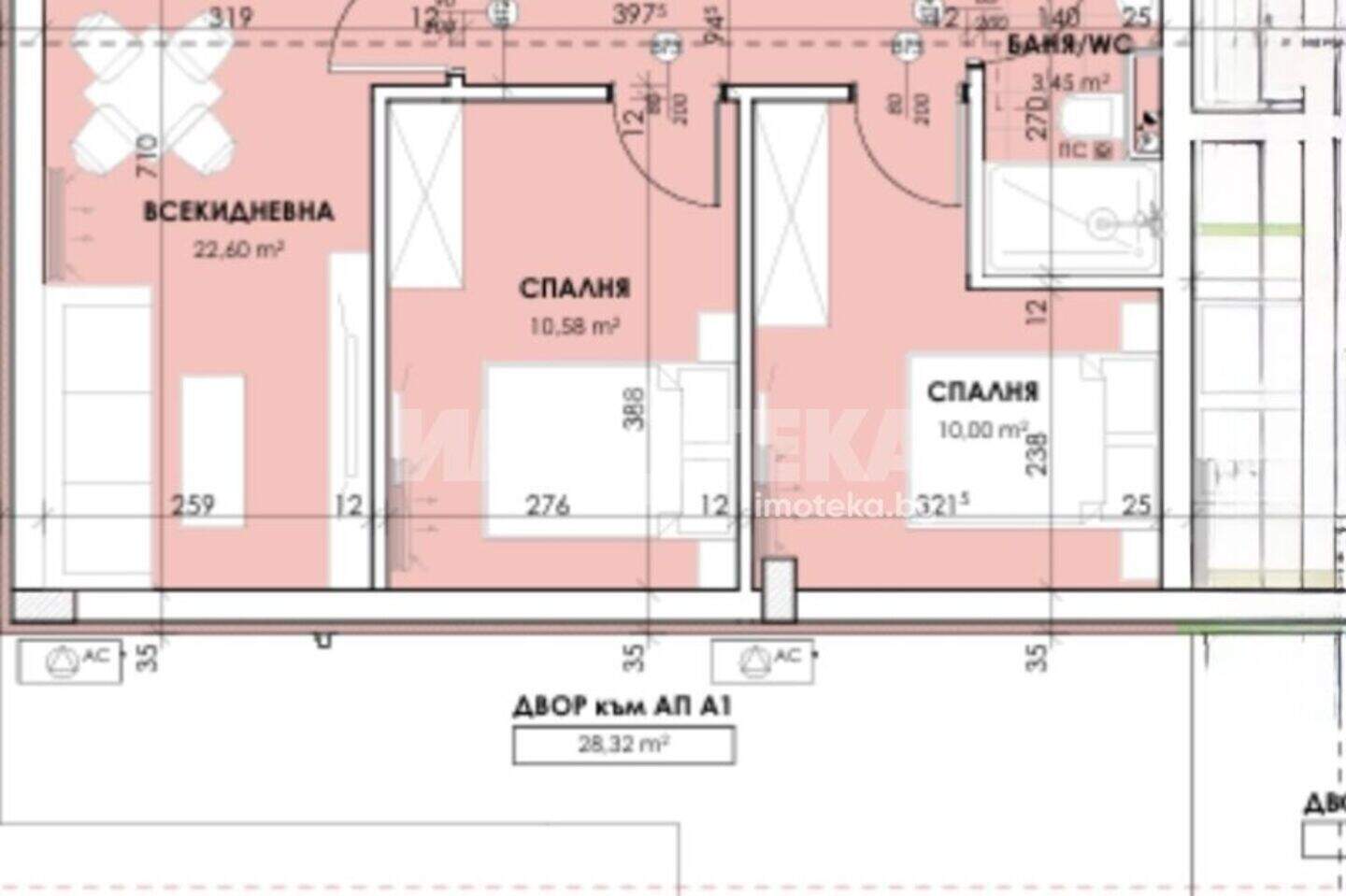 Τρίδωμο Διαμέρισμα σε Μπελομορσκι, Πλοβδιβ – φωτογραφία 2