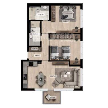 For sale - Apartment in Poligona,  Sofia
