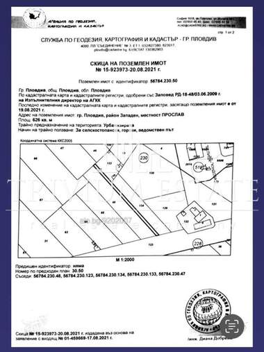 Продажба - Парцел за строителство в Христо Смирненски,  Пловдив
