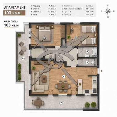 For sale - Apartment in Aytos,  Burgas