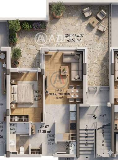 Vânzare - Apartament în Malinova Dolina,  Sofia