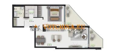 For sale - Apartment in k.k. Chayka,  Varna