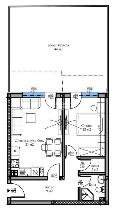 Vânzare - Apartament în Belomorski,  Plovdiv