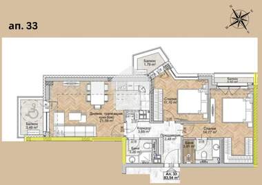 For sale - Apartment in Liulin-8,  Sofia