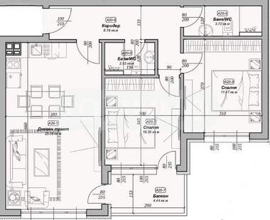 Vânzare - Apartament în Pceelina,  Varna
