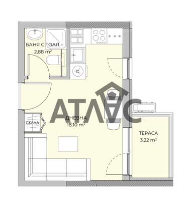 Satış - Apartman olarak Ostromila,  Plovdiv