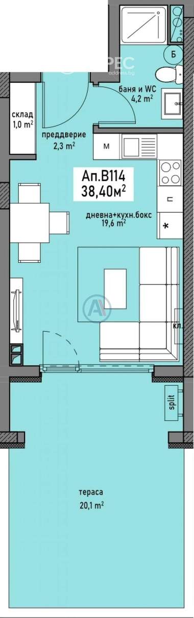 For sale - Apartment in Promishlena zona - Sever,  Burgas