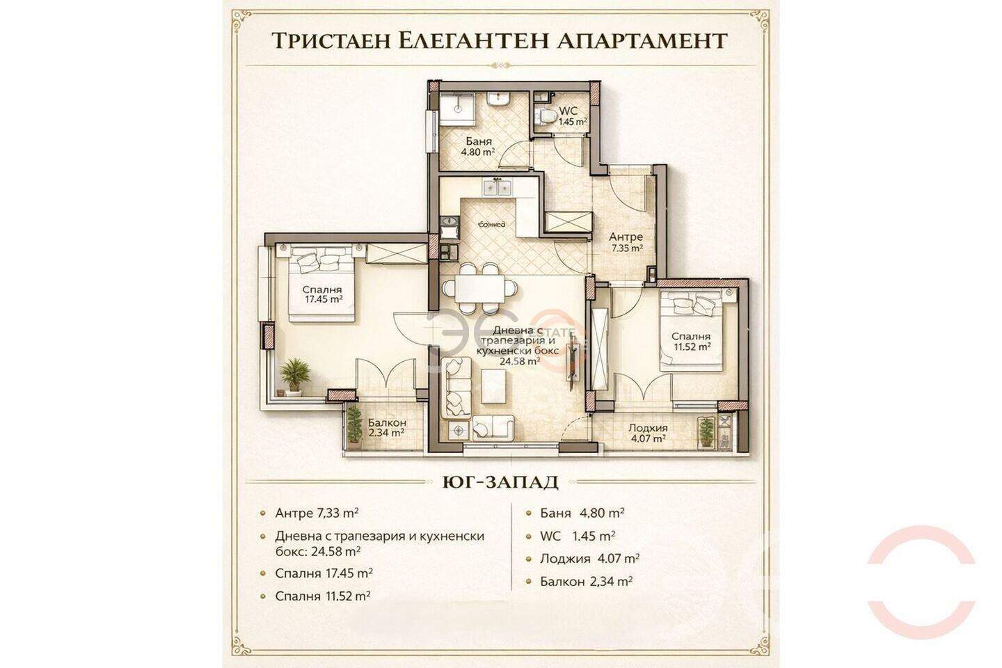 Cu trei camere Apartament în Vladislavovo, Varna – fotografia 5