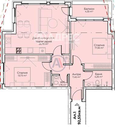 For sale - Apartment in Simeonovo,  Sofia