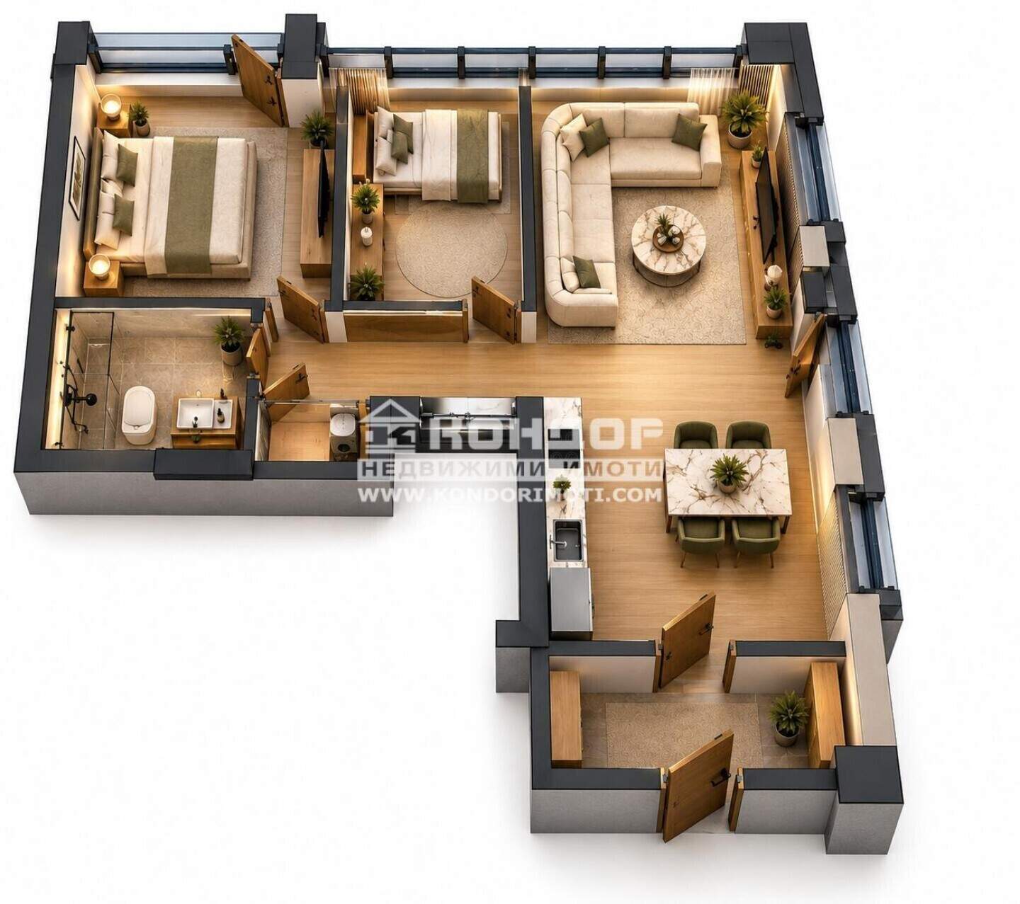 Üç odalı Apartman olarak Center, Plovdiv – fotoğraf 2