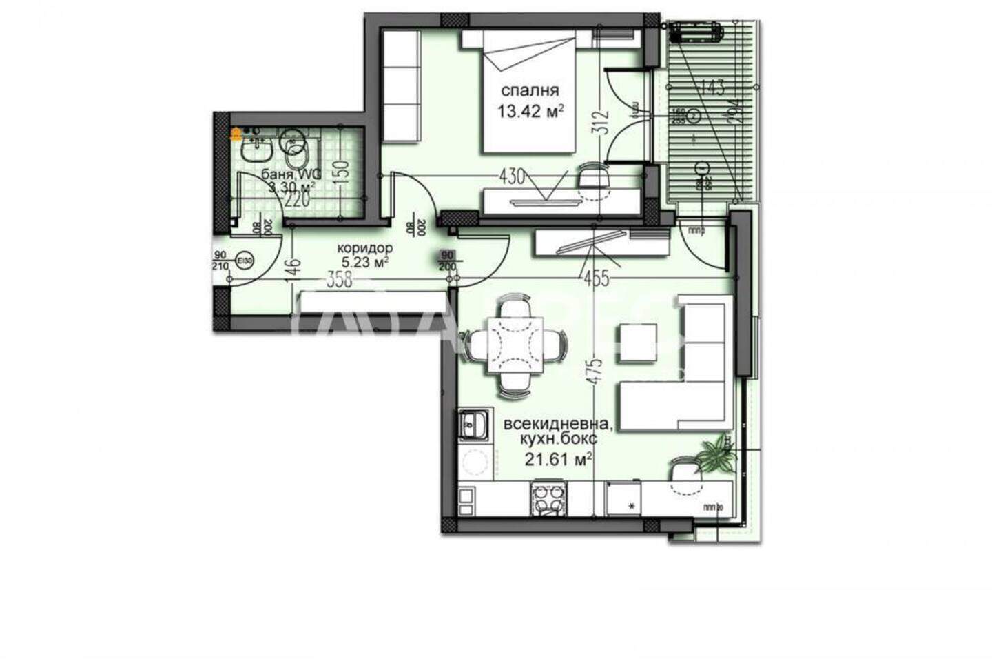 1 bedroom Apartment in Izgrev, Varna – photo 2