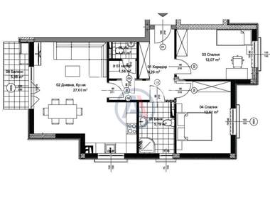 For sale - Apartment in Vazrajdane 3,  Varna