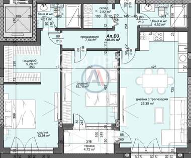 Vânzare - Apartament în Trakia,  Plovdiv
