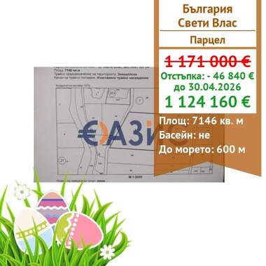 Πώληση - Οικόπεδο για κατασκευή σε Свети Влас,  Бургас