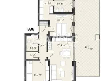 For sale - Apartment in Ovcha Kupel 2,  Sofia