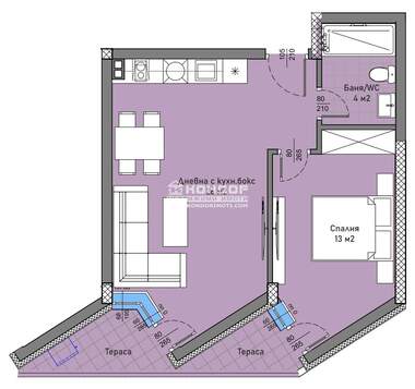 For sale - Apartment in Hristo Smirnenski,  Plovdiv