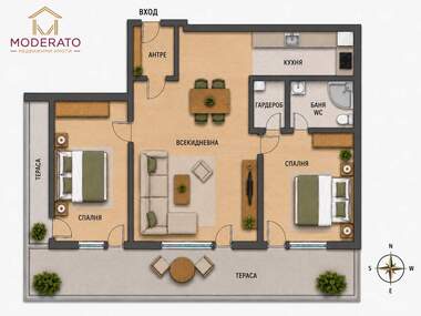 Vânzare - Apartament în Zornița,  Burgas
