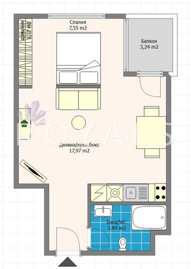 Verkauf - Wohnung in Wazrajdane 1,  Warna