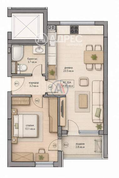 Verkauf - Wohnung in Drujba-2,  Sovia
